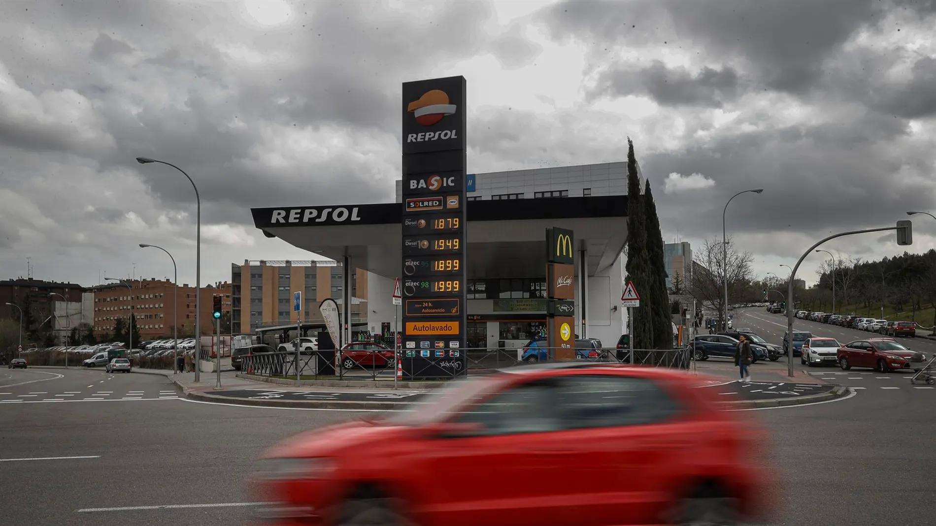 Una gasolinera Repsol
