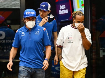 Fernando Alonso y Lewis Hamilton