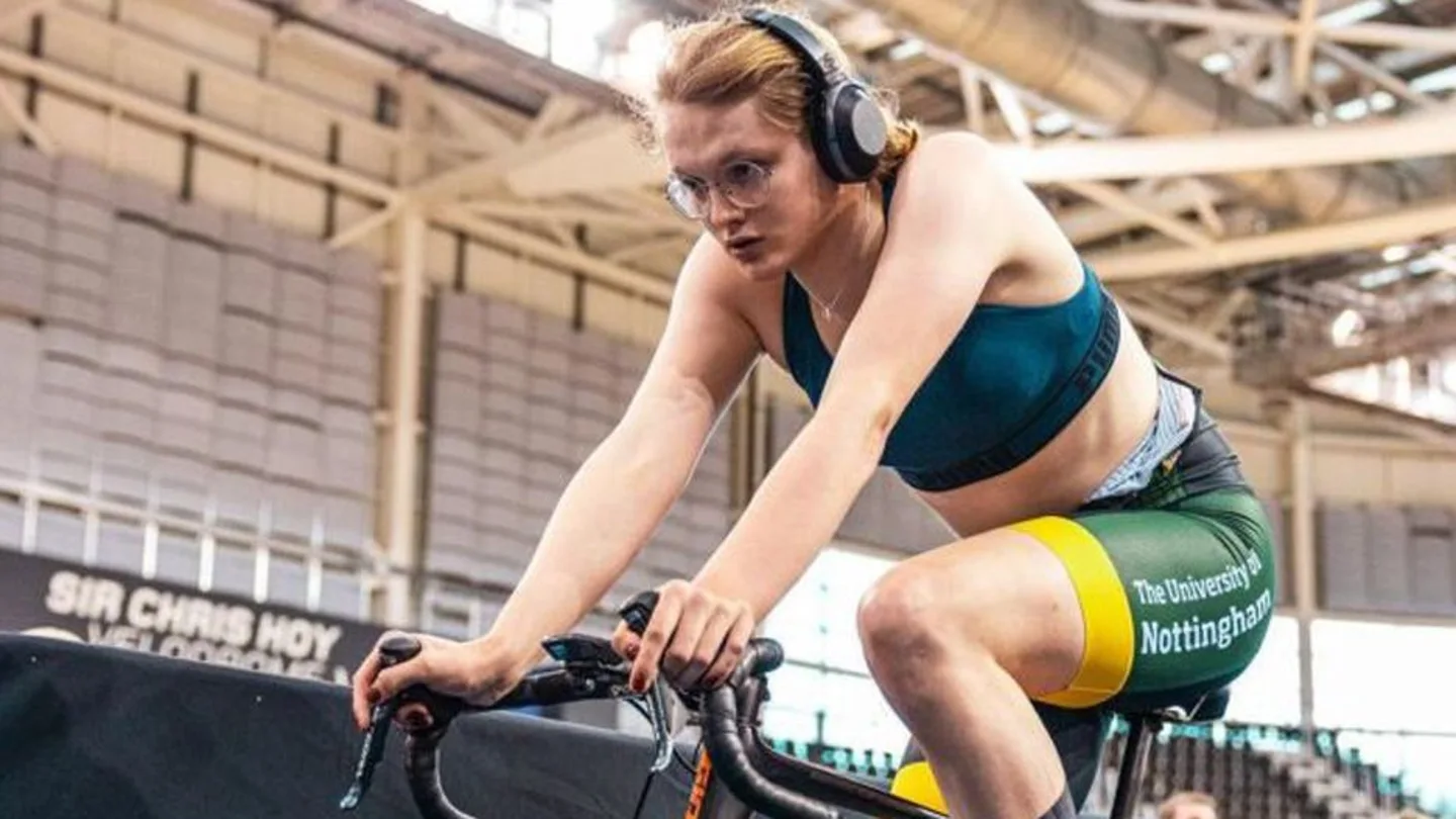 Emily Bridges, en un entrenamiento Emily Bridges, en un entrenamiento