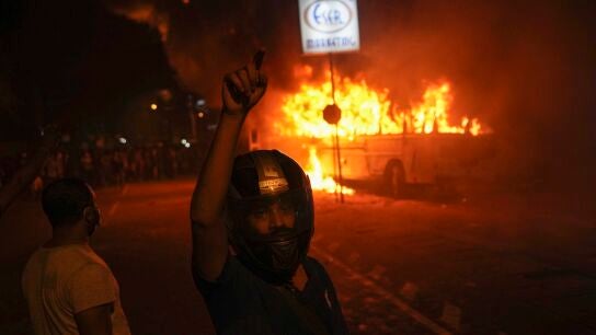 Disturbios en Sri Lanka por la grave crisis econ&oacute;mica del pa&iacute;s