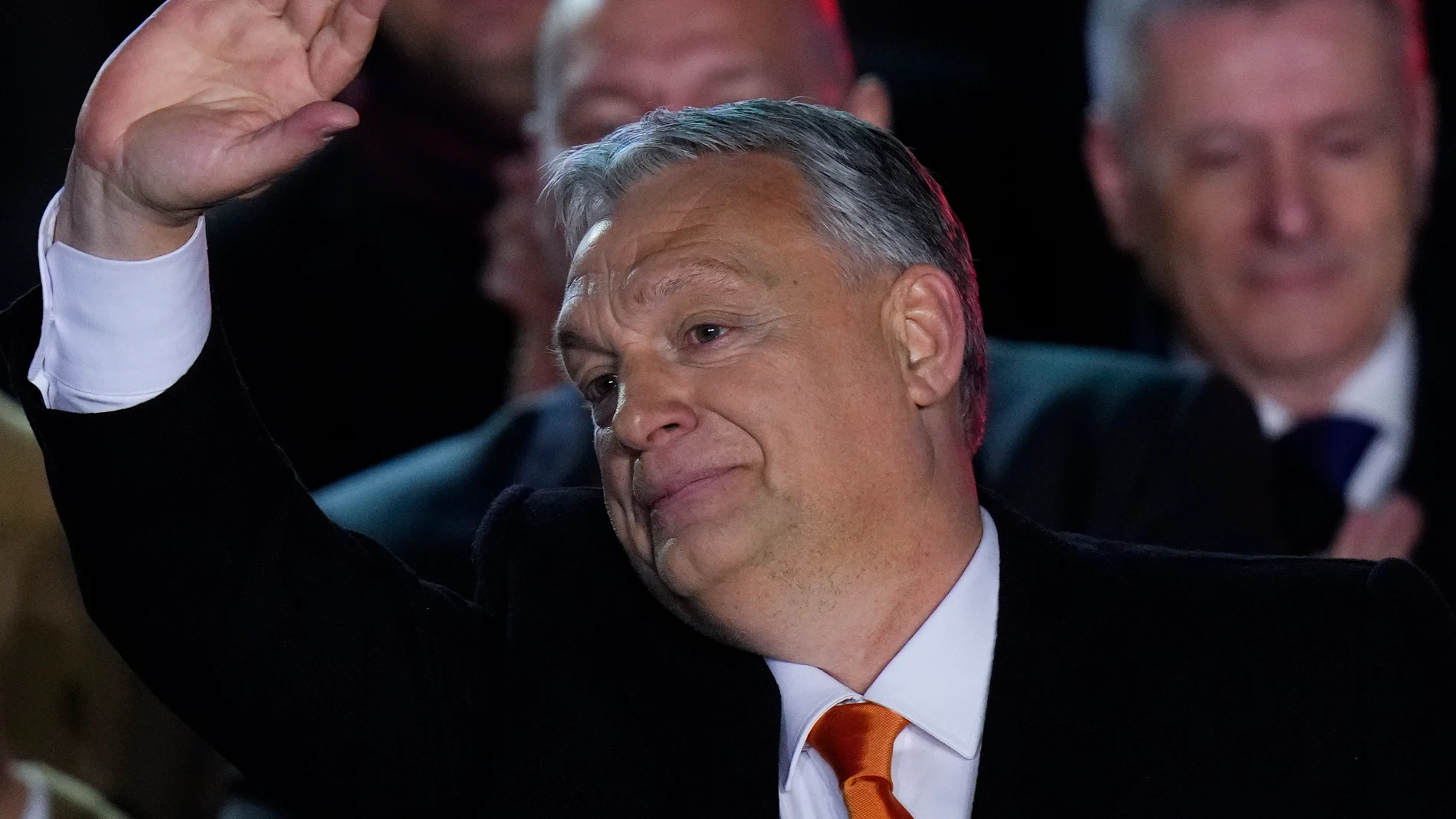 El primer ministro de Hungría, Viktor Orbán, celebra su victoria en las elecciones