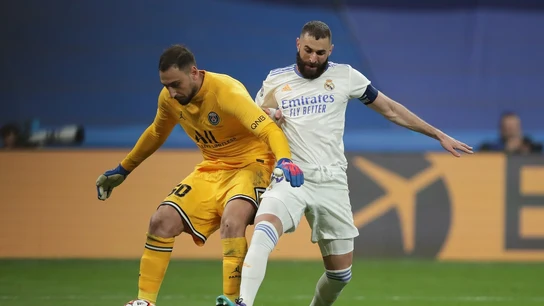 Donnarumma y Benzema en los cuartos de final de la UEFA Champions League Donnarumma y Benzema en los cuartos de final de la UEFA Champions League