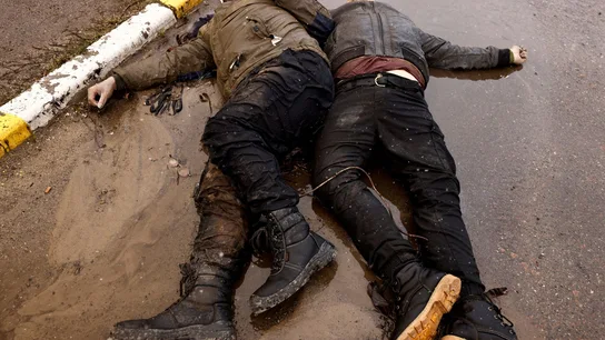 Las imágenes de la masacre en Bucha, un genocidio que Rusia niega Crímenes de guerra