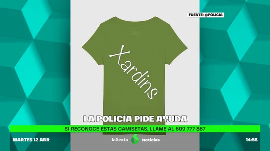 La Policía pide ayuda para buscar a una empresa de camisetas camisetas