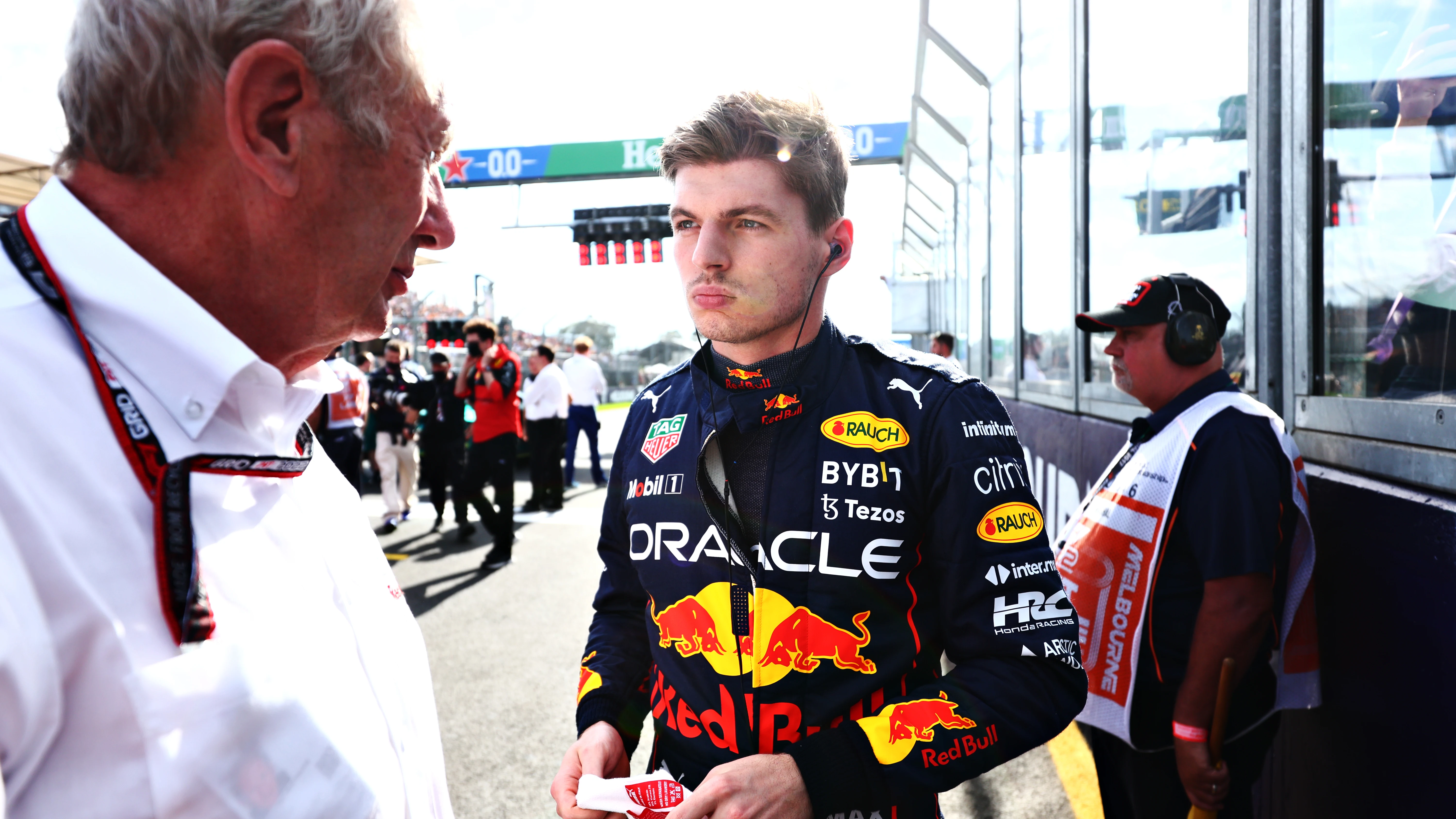 Helmut Marko y Max Verstappen