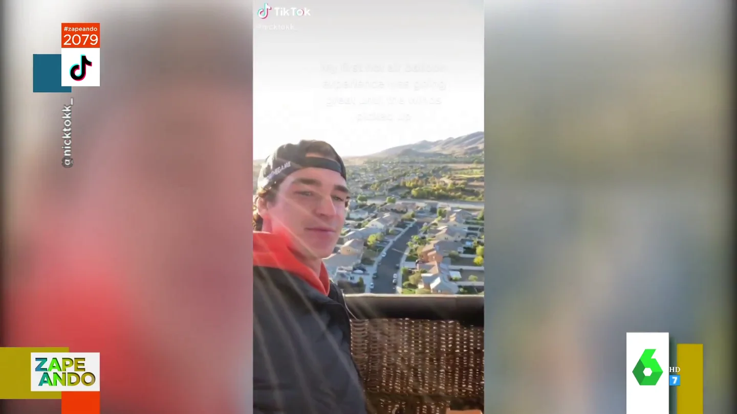 Consigue 5 millones de visualizaciones en Tik Tok al grabar la pesadilla que vivió durante su viaje en globo Consigue 5 millones de visualizaciones en Tik Tok al grabar la pesadilla que vivió durante su viaje en globo