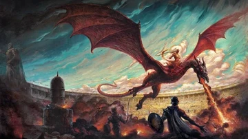 Arte del libro 'Danza de Dragones".