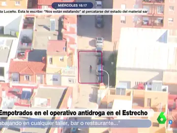 Narcolanchas, narcopisos, vigilantes... así se ve el narcotráfico La Línea de la Concepción desde el aire