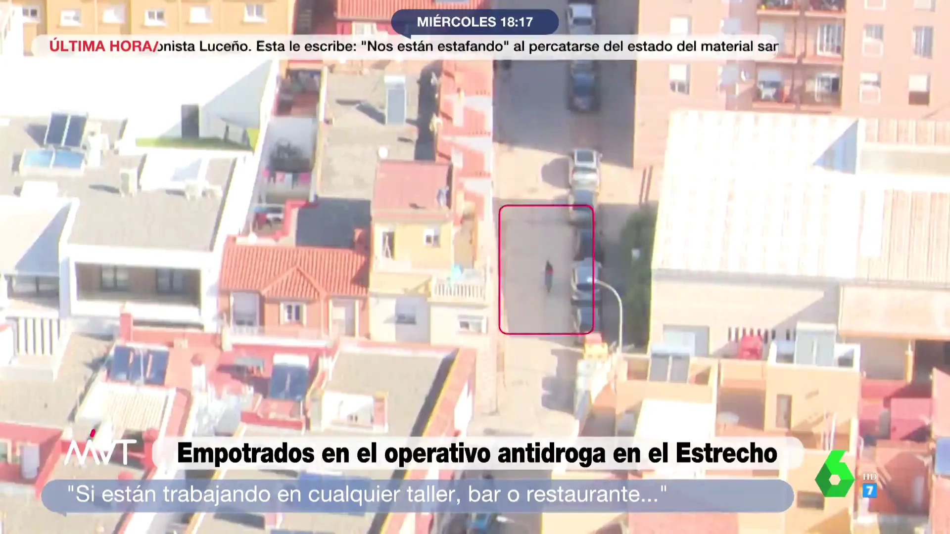 Narcolanchas, narcopisos, vigilantes... así se ve el narcotráfico La Línea de la Concepción desde el aire