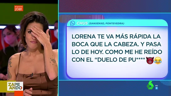 Lorena Castell comete "la peor equivocación de la historia de Zapeando": así reacciona el plató cuando habla de "put*****" Lorena Castell comete "la peor equivocación de la historia de Zapeando": así reacciona el plató cuando habla de "put*****"