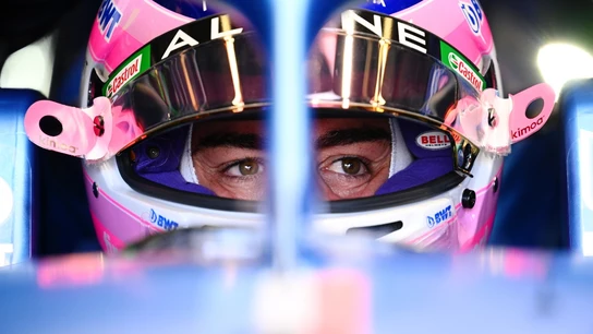 Fernando Alonso, sobre el Alpine Fernando Alonso, sobre el Alpine
