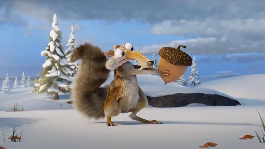 Scrat observa su ansiada bellota Scrat observa su ansiada bellota