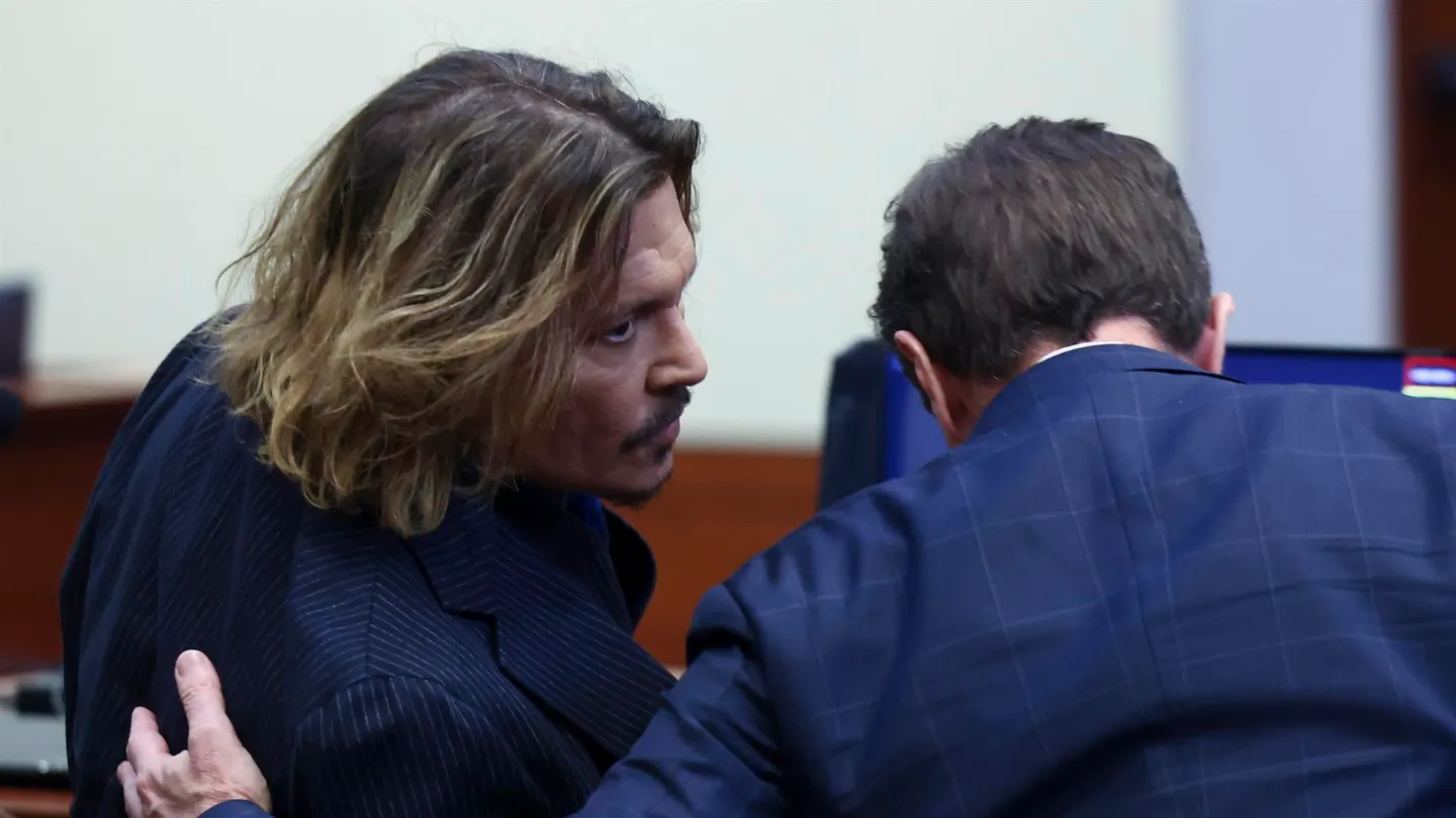 Johnny Depp, durante el juicio contra Amber Heard Johnny Depp, durante el juicio contra Amber Heard