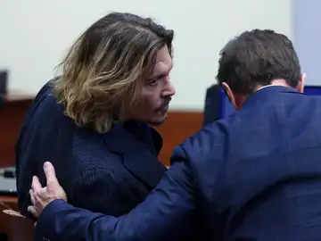 Johnny Depp, durante el juicio contra Amber Heard