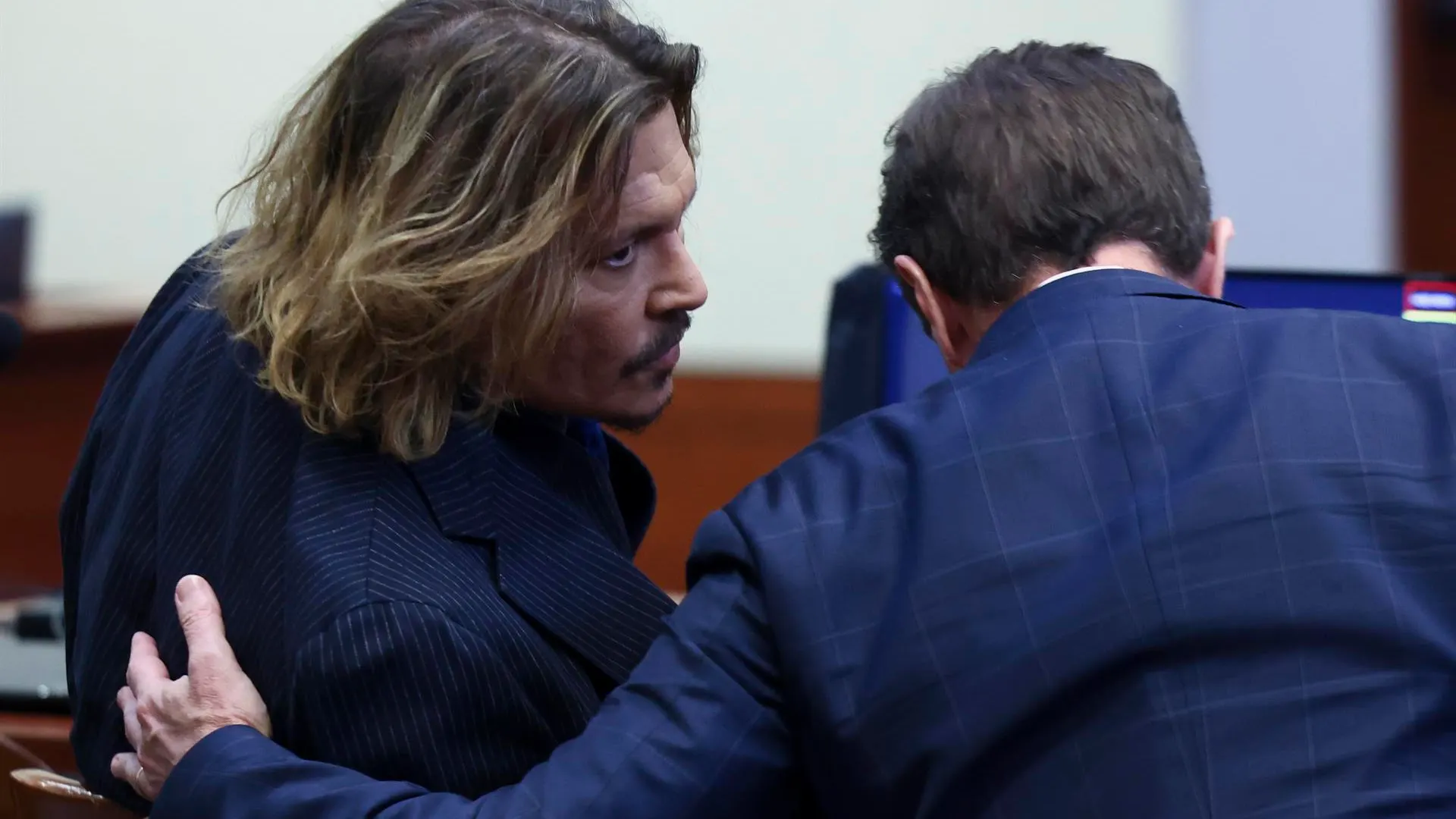 Johnny Depp, durante el juicio contra Amber Heard