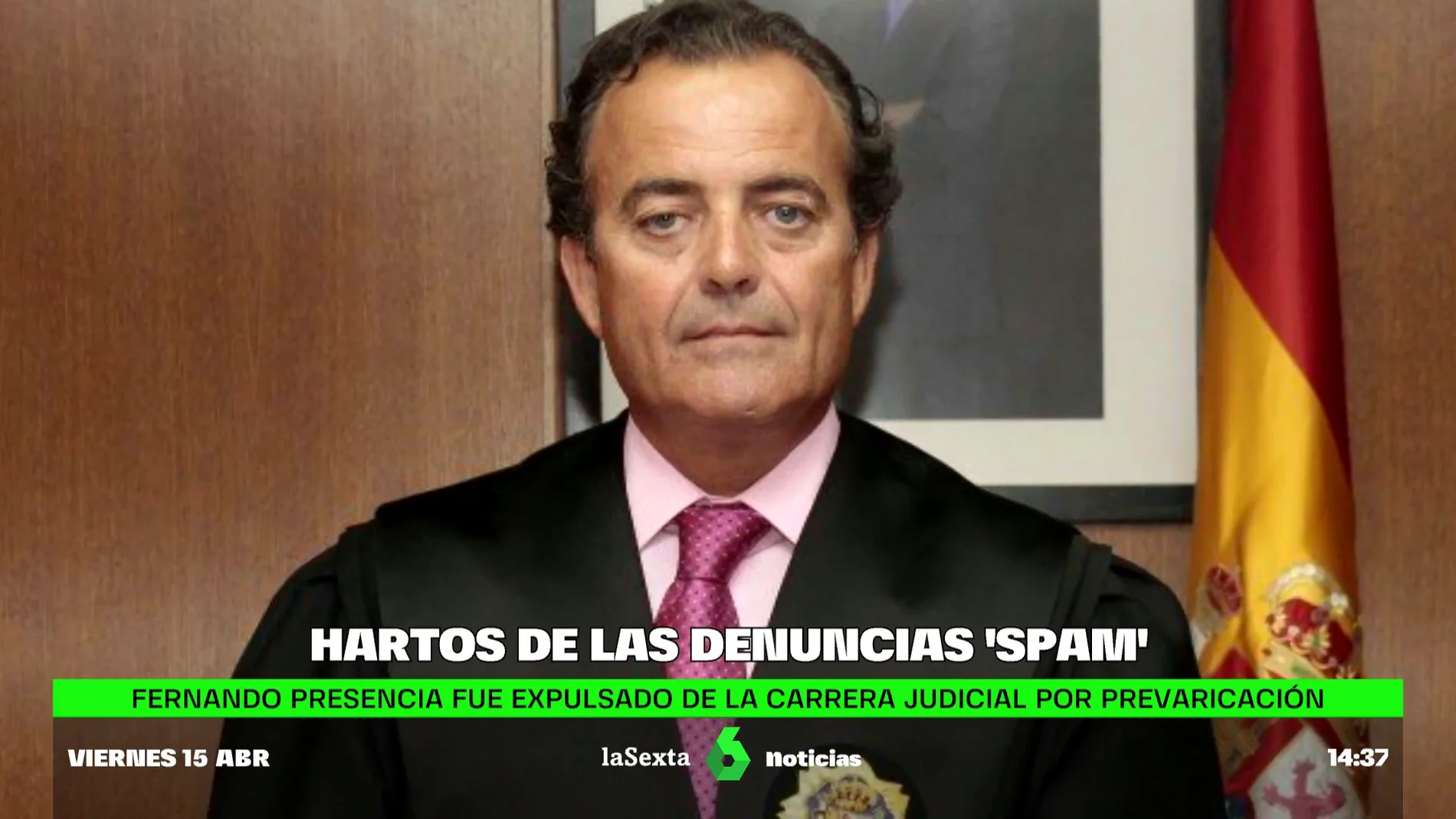 La Justicia investiga al juez 'spam' Presencia, inhabilitado por prevaricación y que ahora denuncia a Zapatero, Delgado...