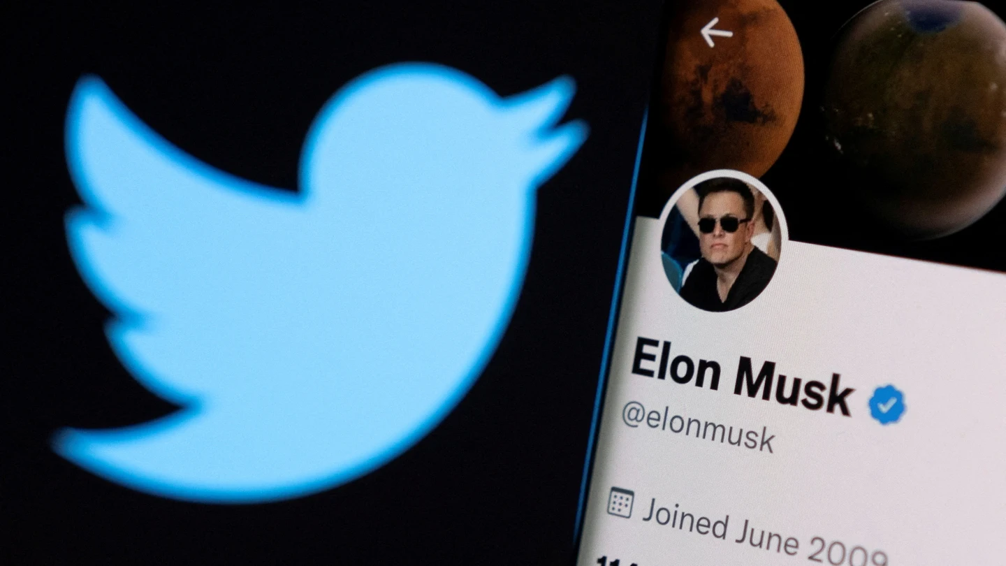 Perfil del Twitter del multimillonario Elon Musk. Perfil del Twitter del multimillonario Elon Musk.