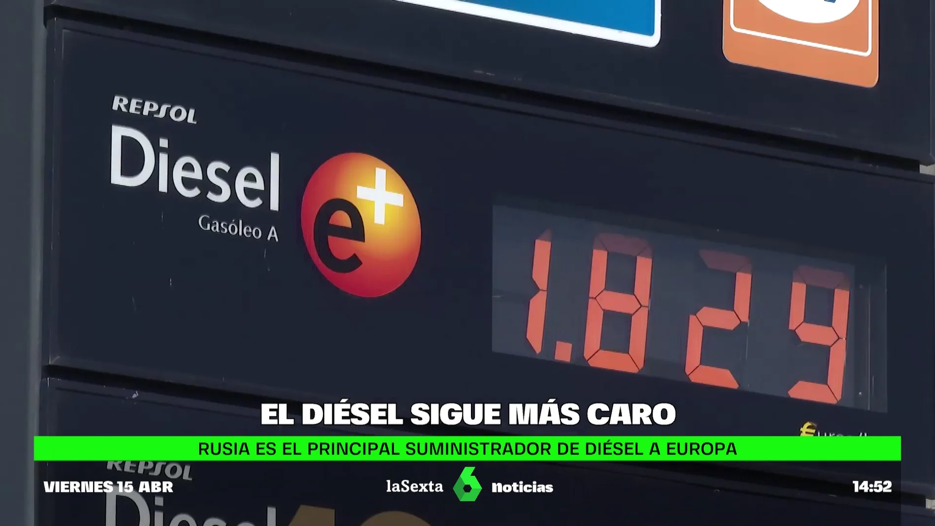 El diésel, por encima de la gasolina: cuesta 20 céntimos más que en la Semana Santa de 2012