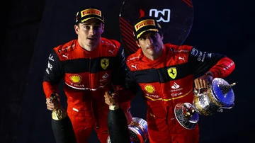 Charles Leclerc y Carlos Sainz
