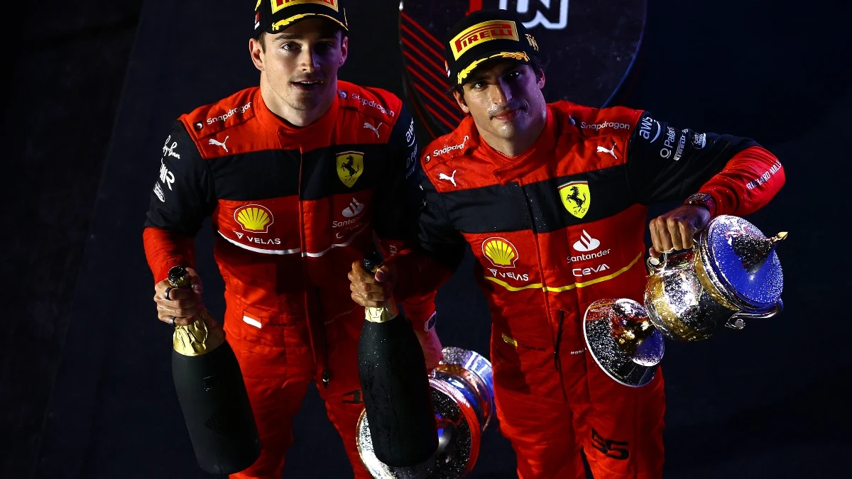 Charles Leclerc y Carlos Sainz