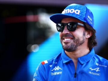 Fernando Alonso, con el equipo Alpine