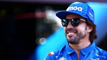 Fernando Alonso, con el equipo Alpine