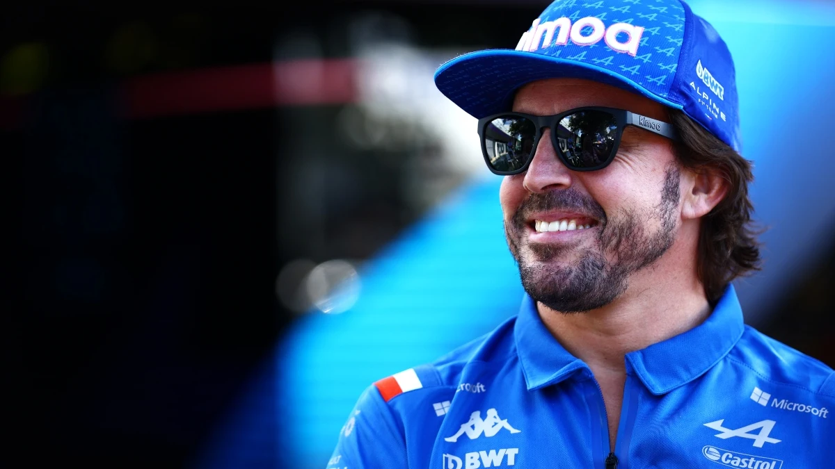 Fernando Alonso, con el equipo Alpine