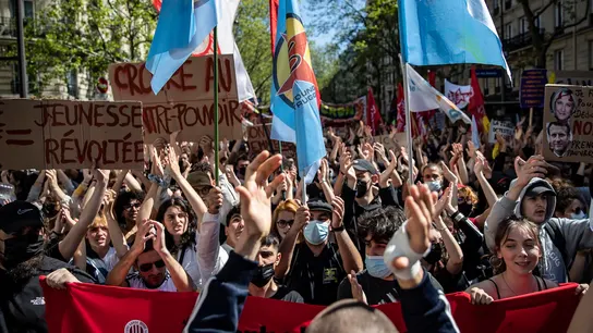 Protesta en Francia contra la extrema derecha Protesta en Francia contra la extrema derecha