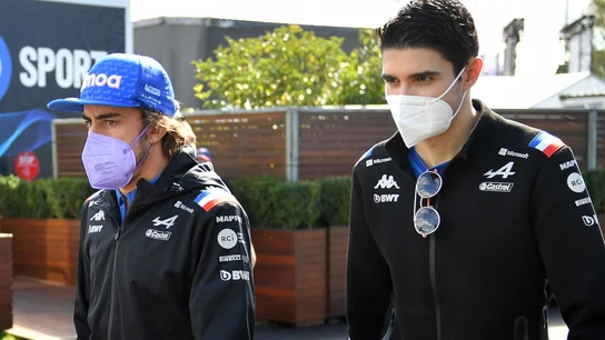 Fernando Alonso y Esteban Ocon Fernando Alonso y Esteban Ocon