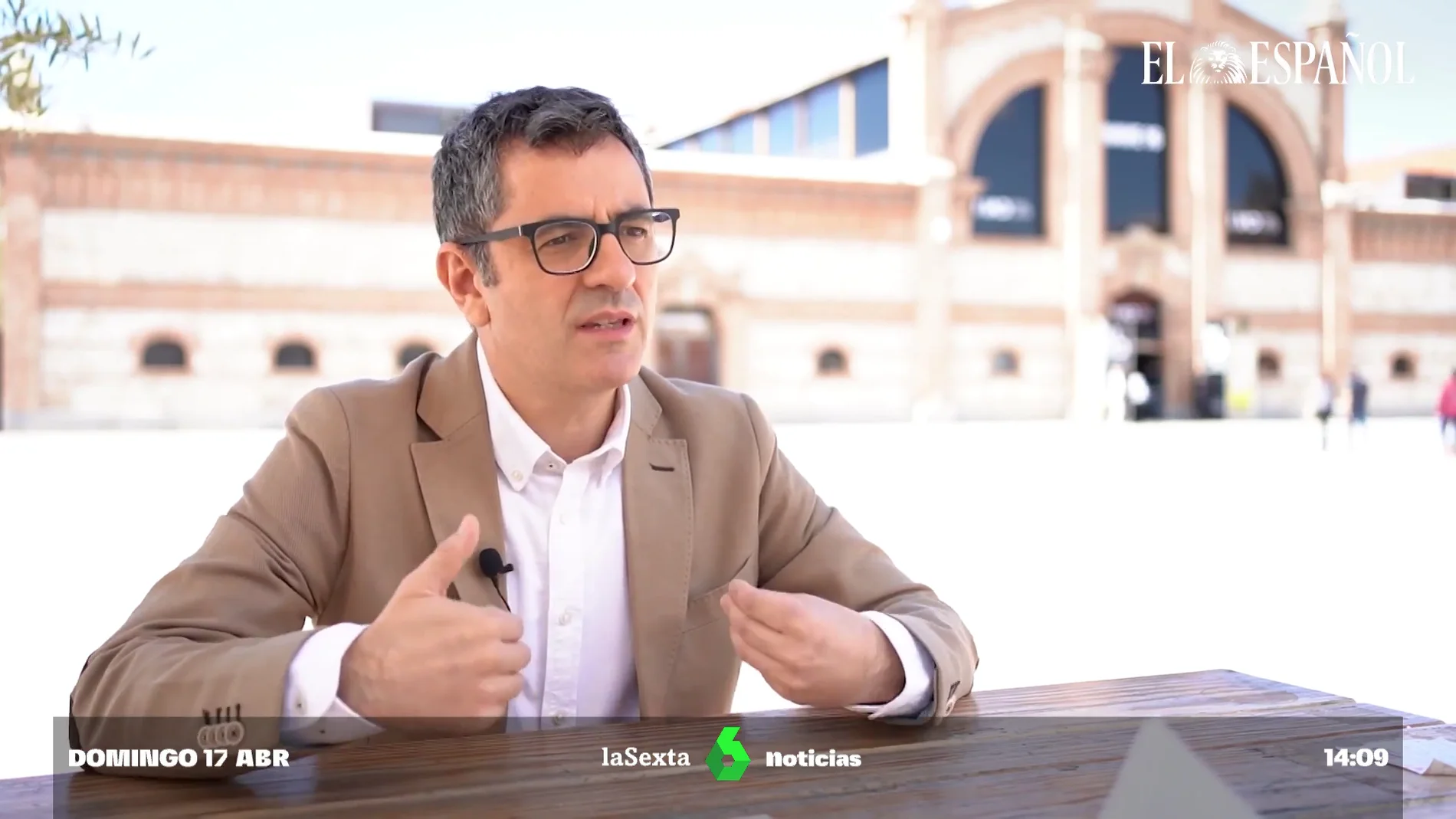Félix Bolaños durante su entrevista en 'El Español'