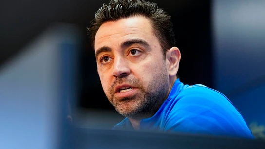 Xavi Hernández, en rueda de prensa Xavi Hernández, en rueda de prensa