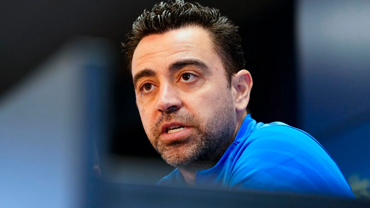 Xavi Hernández, en rueda de prensa