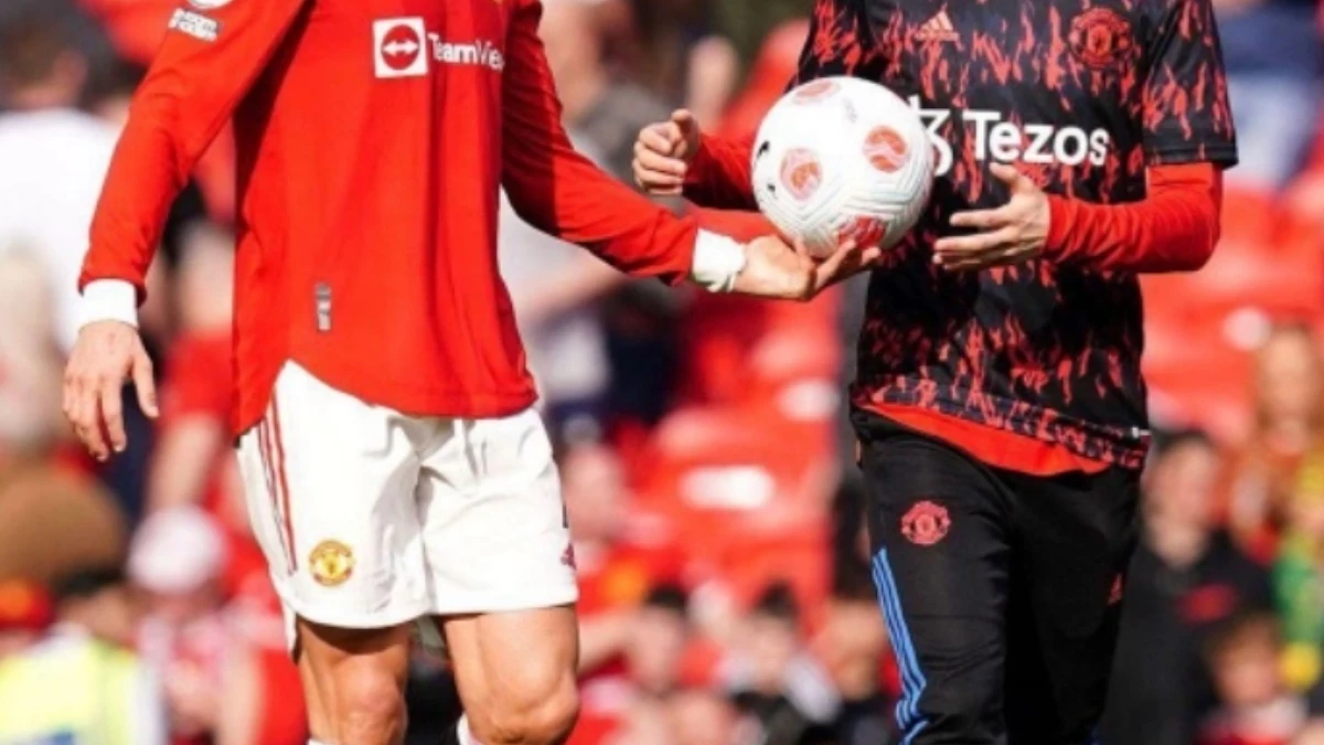 Cristiano Ronaldo y Alejandro Garnacho, en un partido del Manchester United