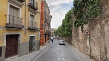 Calle Alfonso VIII de Cuenca vista en Google Street View