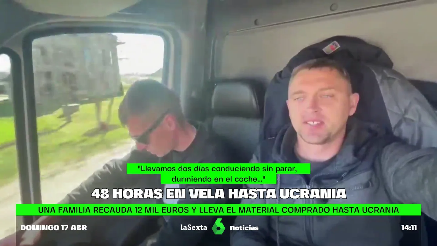 48 horas seguidas conduciendo para ayudar a Ucrania: "No hemos parado ni un minuto" 48 horas seguidas conduciendo para ayudar a Ucrania: "No hemos parado ni un minuto"