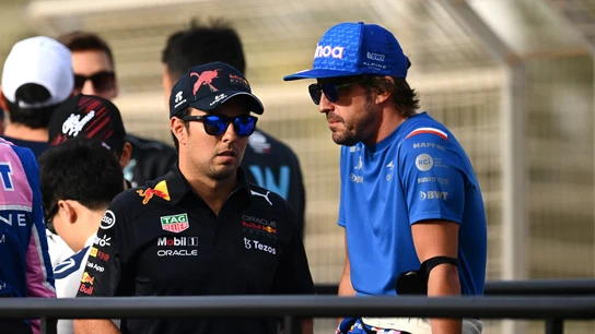 Sergio Pérez y Fernando Alonso Sergio Pérez y Fernando Alonso