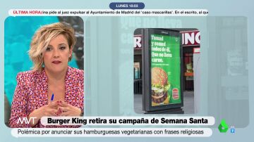 Cristina Pardo critica la retirada de la campaña de Burger King: "No le puedes conceder ese poder a las redes sociales"