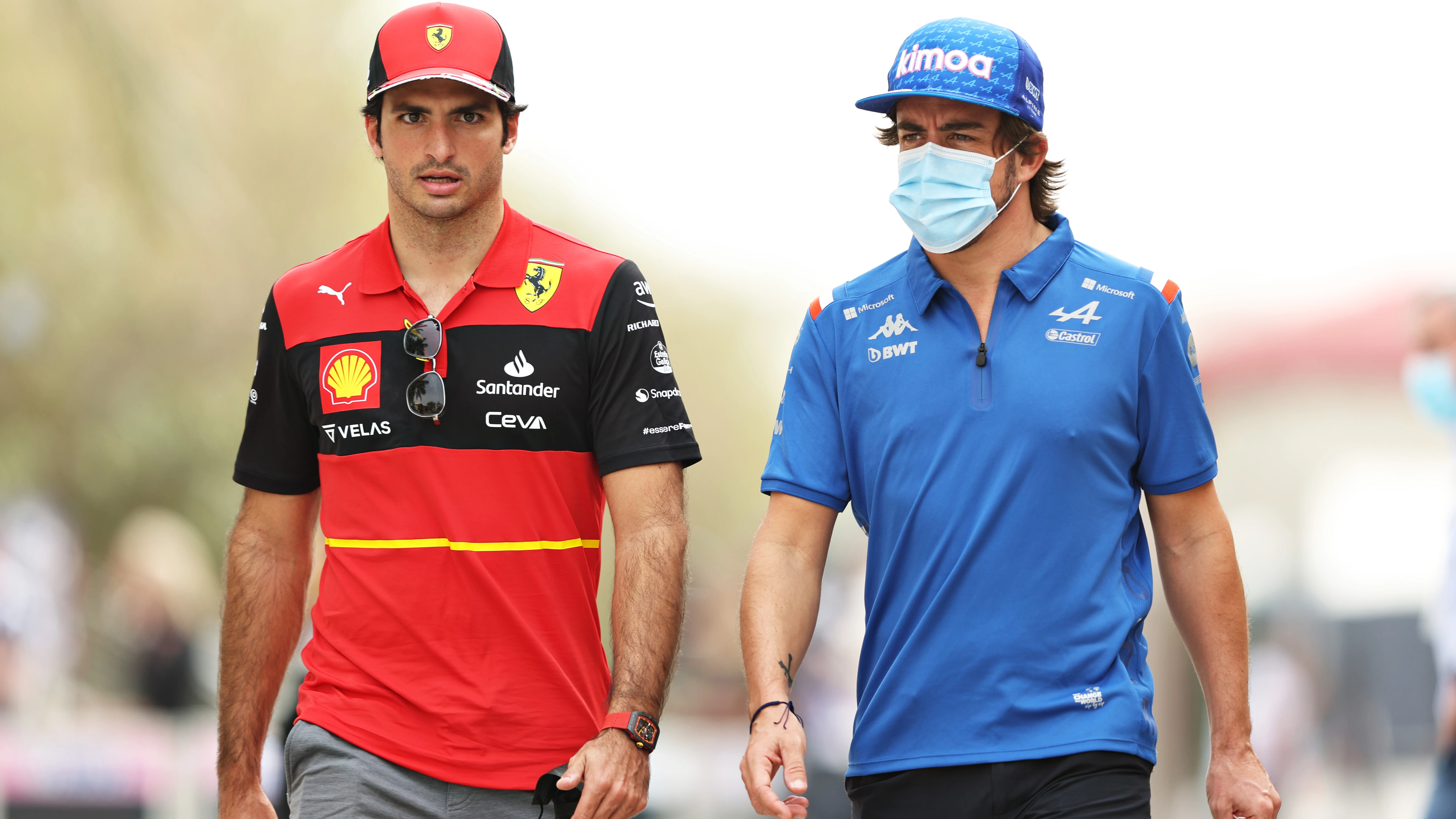 Carlos Sainz y Fernando Alonso