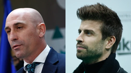 Luis Rubiales y Gerard Piqué Luis Rubiales y Gerard Piqué