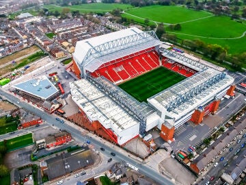 Estadio Anfield en Liverpool