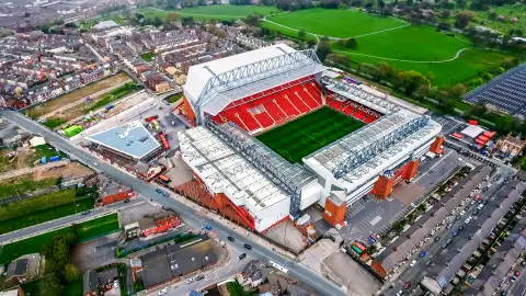 Estadio Anfield en Liverpool Estadio Anfield en Liverpool