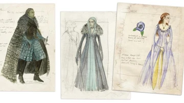 Algunos de los bocetos de Michelle para personajes como Ned Stark o Sansa.