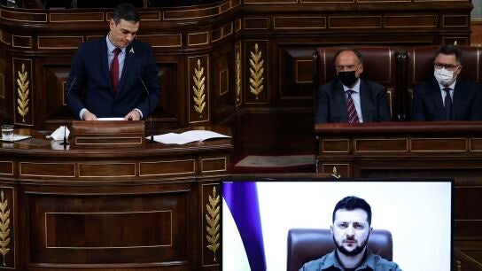 Intervenci&oacute;n de Zelenski en el Congreso de los Diputados