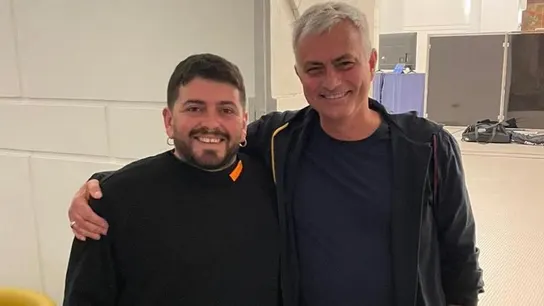 Diego Maradona junior y José Mourinho Diego Maradona junior y José Mourinho