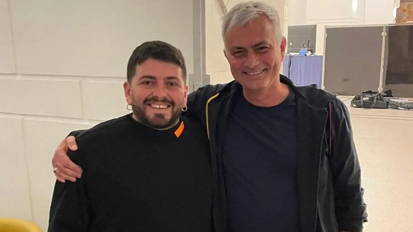 Diego Maradona junior y José Mourinho Diego Maradona junior y José Mourinho
