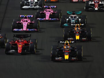 Salida del Gran Premio de Arabia Saud&iacute;