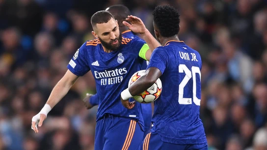 Karim Benzema y Vinicius Karim Benzema y Vinicius