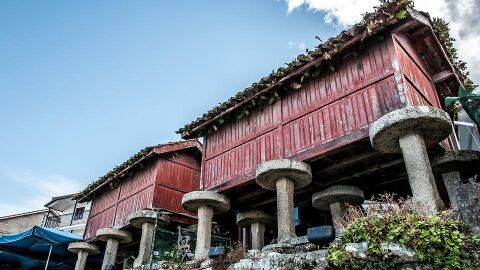Hórreos en Combarro. Galicia