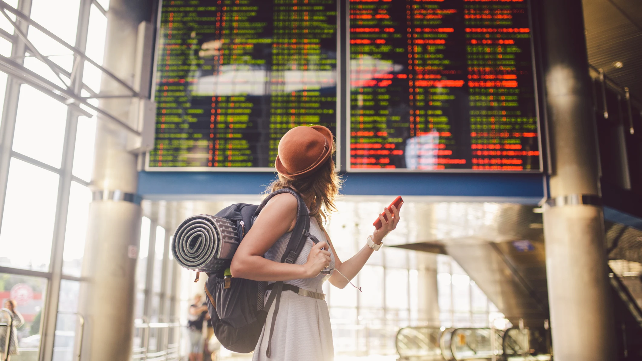 Chica en el aeropuerto
