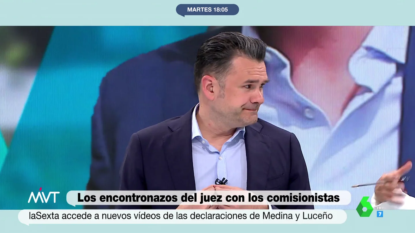 La reacción de Iñaki López ante el interrogatorio del juez a Medina y Luceño: "Yo le reconozco hasta los exámenes que copié en EGB" La reacción de Iñaki López ante el interrogatorio del juez a Medina y Luceño: "Yo le reconozco hasta los exámenes que copié en EGB"